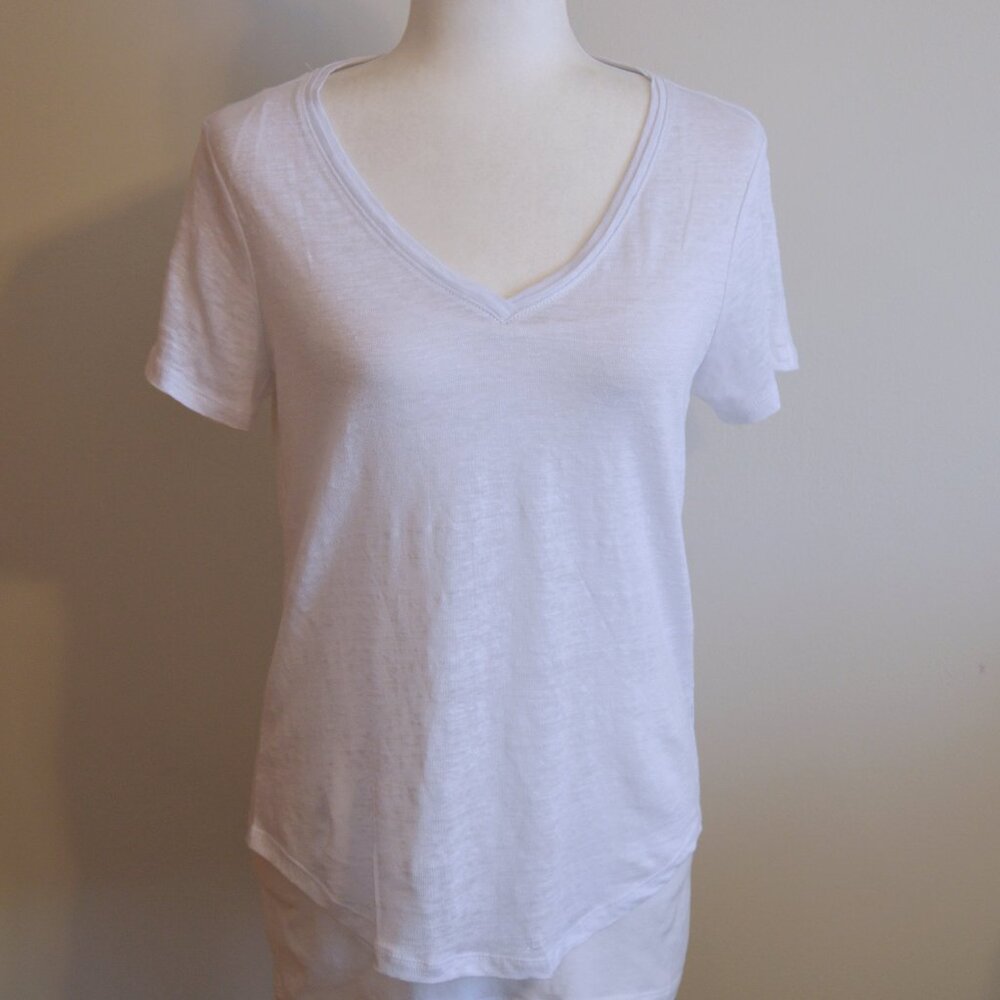 Joie Linen V-Neck Shirt - Size S